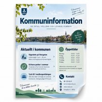 Väderbeständig affisch - A3-format med information