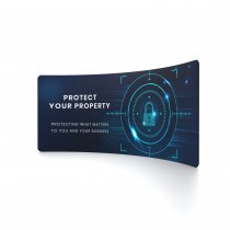 Zipper Wall curved mässvägg 500×230 cm framifrån