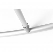 Rörkoppling i aluminium på Zipper Wall curved