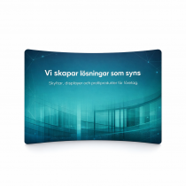 Böjd Zipper Wall mässvägg i flera bredder