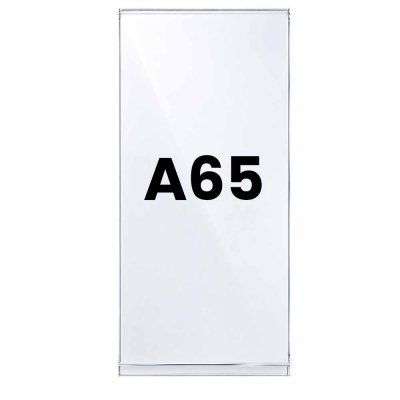 Akrylficka A65 i stående akrylställ