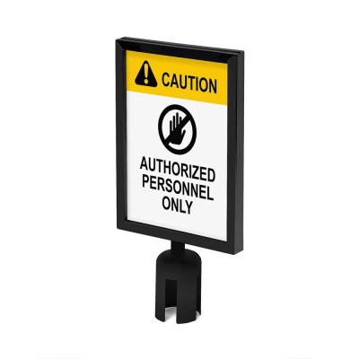 barriärskylt till avgränsningssystem i A4