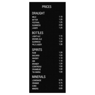 Bokstavstavla Peg 310x767mm