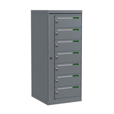 Fastighetsbox Lynx för utomhus 1x7 fack