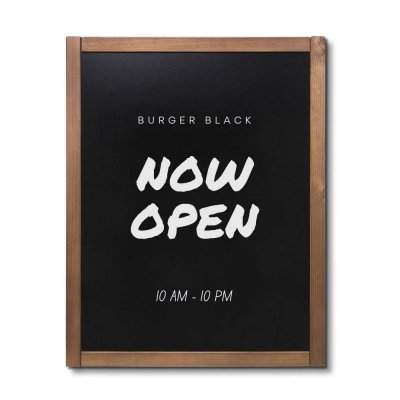 Menytavla för restaurang och kafé
