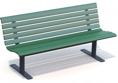 Grön parksoffa i serien Sofiero