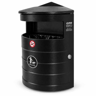 Hundlatrin Classic 35L Svart papperskorg