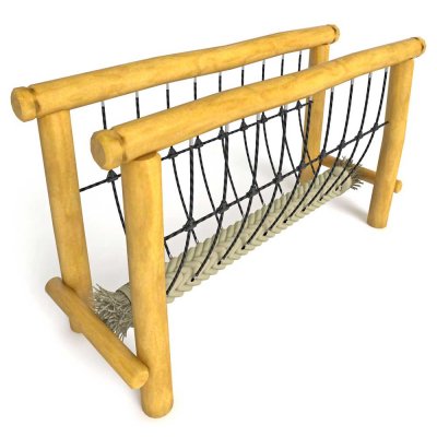 repbro för balansträning på lekplatsen