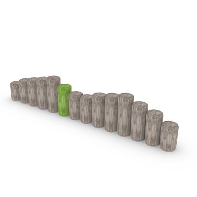 färgsatt palistar för naturlek uteprodukter