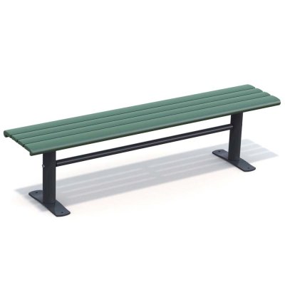 Parkbänk Sofiero - Grön/Svart - Fristående modell