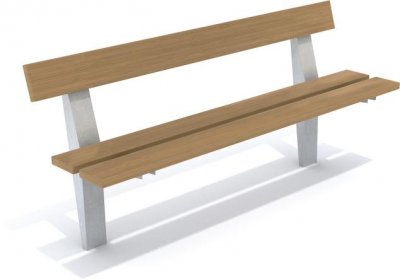 Stabil och elegant parksoffa