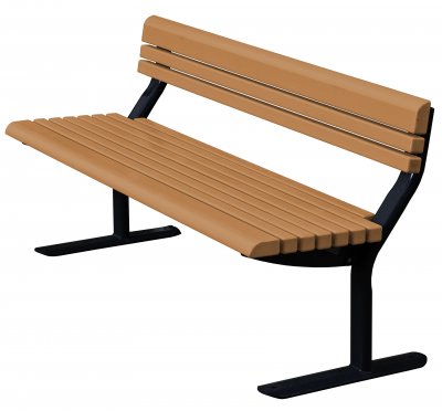 Parksoffa med ryggstöd - Linaxbehandlad