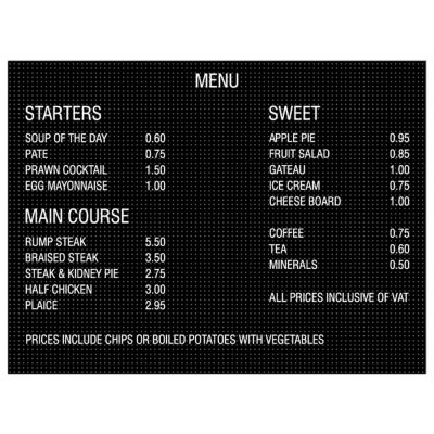 Bokstavstavla Peg 615x463mm