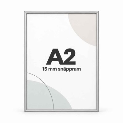 Posterram A2 15 mm smal ram - Silver