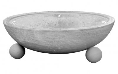 Planteringskärl - Stor blomkruka i betong med fot 400 Liter