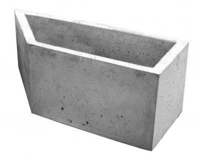 Planteringskärl / farthinder Theo höger - Ofärgad