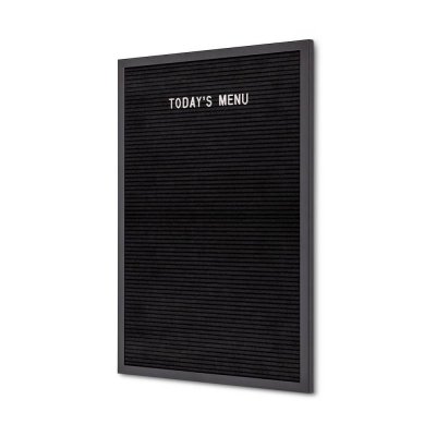 Retro bokstavstavla med filtpanel 40x60cm