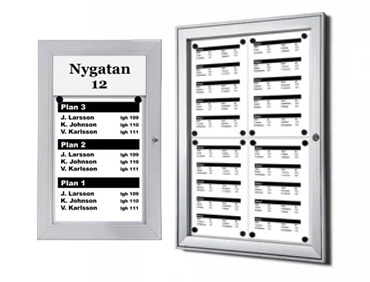 Våningsregister trapphus i olika storlekar