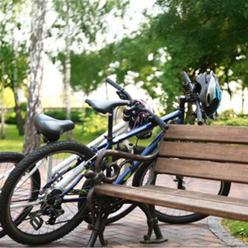 Cykelställ i offentlig miljö behövs