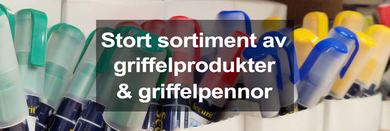 Stort sortiment av griffelprodukter och griffelpennor från Entreprodukter.se